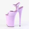 Pleaser - INFINITY909 Sandale à bride à la cheville, Pole dance chaussures - Violet/Violet Product image